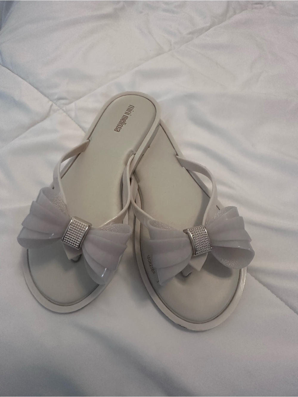 🎀 Mini Melissa Bow Sandals | Girls Size 4